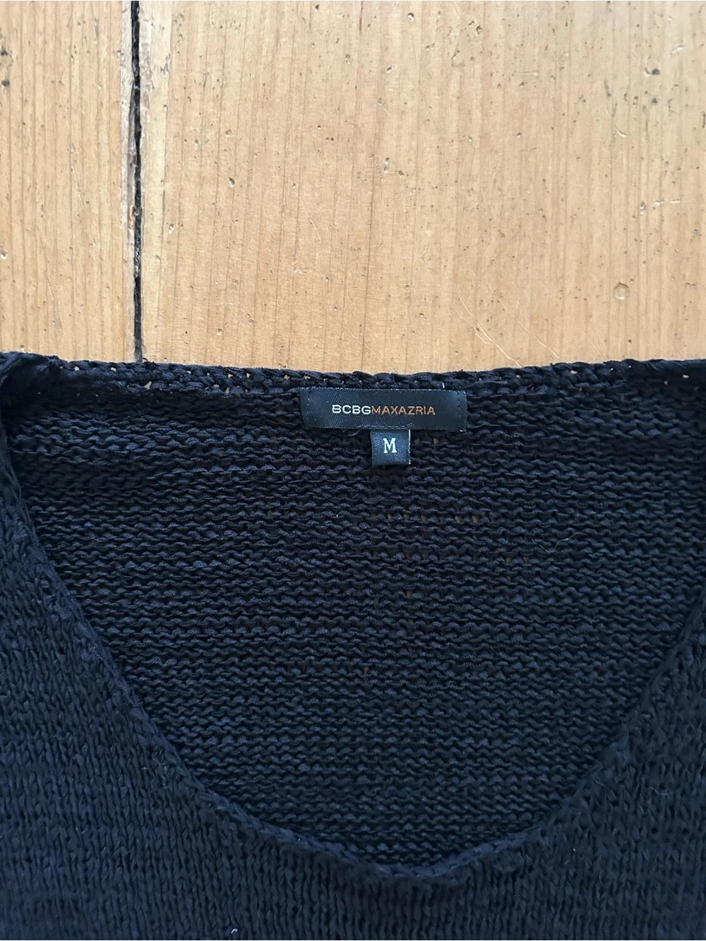 Y2K BCBG Black Women's Knit Scoop Neck Sweater